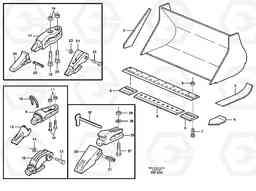 16406 Bucket, straight lip, alt. edge savers or teeth ATTACHMENTS ATTACHMENTS BUCKETS, Volvo Construction Equipment