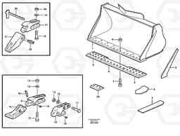 76484 Bucket, straight lip, alt. edge savers or teeth ATTACHMENTS ATTACHMENTS WHEEL LOADERS GEN. - C, Volvo Construction Equipment