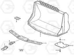 57301 Bucket,spade nose, alt. edge savers or teeth ATTACHMENTS ATTACHMENTS WHEEL LOADERS GEN. D - E, Volvo Construction Equipment