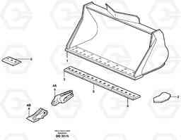 16679 Bucket, straight lip, alt. edge savers or teeth ATTACHMENTS ATTACHMENTS BUCKETS, Volvo Construction Equipment