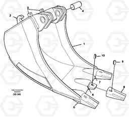 34168 Cable bucket ATTACHMENTS ATTACHMENTS BUCKETS, Volvo Construction Equipment