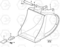 18354 Buckets, direct fitting, Esco Super V ATTACHMENTS ATTACHMENTS BUCKETS, Volvo Construction Equipment