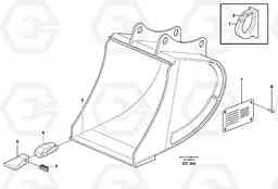 28720 Buckets, direct fitting, Esco Super V ATTACHMENTS ATTACHMENTS BUCKETS, Volvo Construction Equipment