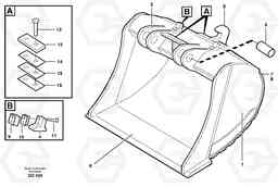 34052 Buckets for quickfit, S3 ATTACHMENTS ATTACHMENTS BUCKETS, Volvo Construction Equipment