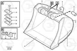 27667 Buckets for quickfit, S1 - S2 ATTACHMENTS ATTACHMENTS BUCKETS, Volvo Construction Equipment