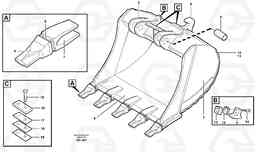 33087 Buckets for Quickfit. S1 - S2 Esco Super V ATTACHMENTS ATTACHMENTS BUCKETS, Volvo Construction Equipment