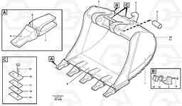 34048 Buckets for Quickfit. S1 - S2 Esco Super V ATTACHMENTS ATTACHMENTS BUCKETS, Volvo Construction Equipment