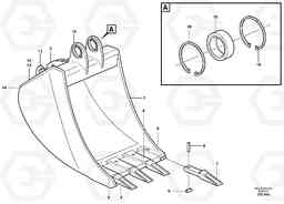 99206 Buckets, direct fitting ATTACHMENTS ATTACHMENTS BUCKETS, Volvo Construction Equipment