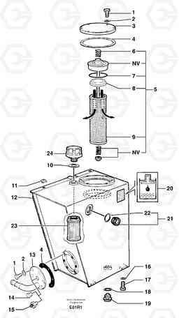 101735 Hydraulic tank EC50VV TYPE 247, Volvo Construction Equipment