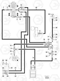 104612 Attachments supply and return circuit EC50 TYPE 247, Volvo Construction Equipment