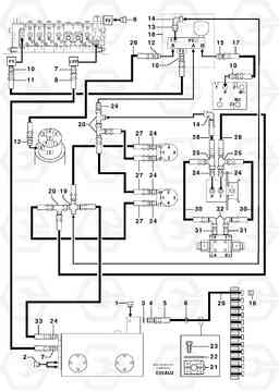 102484 Attachments supply and return circuit EC70VV TYPE 233, Volvo Construction Equipment