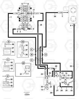 14202 Attachments supply and return circuit EC50 TYPE 247, Volvo Construction Equipment