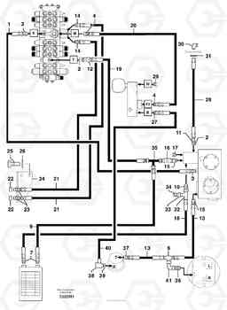 105612 Attachments supply and return circuit EC50 TYPE 247, Volvo Construction Equipment