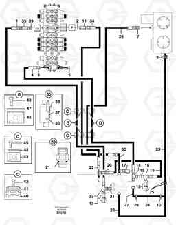 7315 Attachments supply and return circuit EC50VV TYPE 247, Volvo Construction Equipment