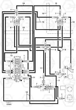 102511 Hydr. circuit ( control's attachment ) EC50 TYPE 247, Volvo Construction Equipment