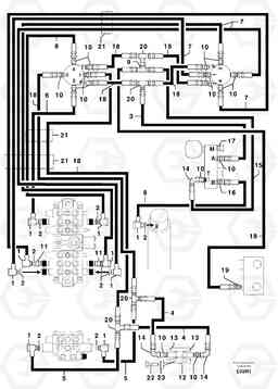 94173 Hydr. circuit ( control's attachment ) EC50 TYPE 247, Volvo Construction Equipment