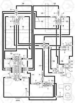 106318 Hydr. circuit ( control's attachment ) EC50VV TYPE 247, Volvo Construction Equipment