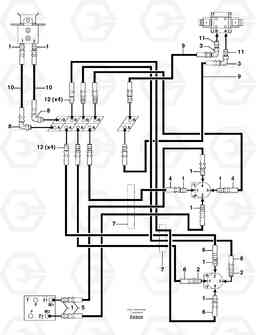 102310 Hydr. circuit ( control's attachment ) EC70VV TYPE 233, Volvo Construction Equipment