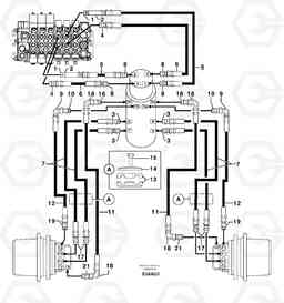 101499 Hydr. circuit. ( travelling ) EC70 TYPE 233, Volvo Construction Equipment