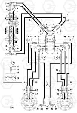 101489 Hydr. circuit. ( travelling ) EC50VV TYPE 247, Volvo Construction Equipment