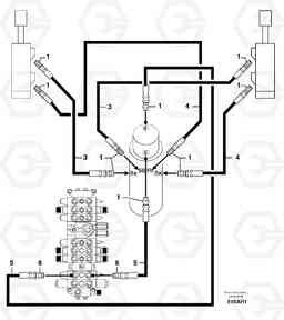 31753 Hydr. circuit. ( dozer blade ) EC50 TYPE 247, Volvo Construction Equipment