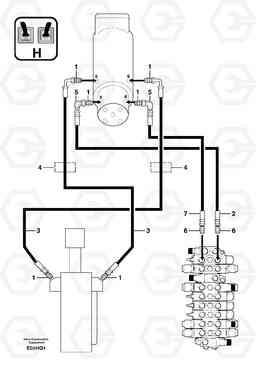 21113 Hydr. circuit. ( dozer blade ) EC14 TYPE 246, 271, Volvo Construction Equipment