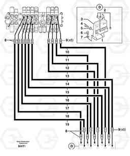 36418 Hydr. circuit ( attachment ) EW50VV TYPE 256, Volvo Construction Equipment