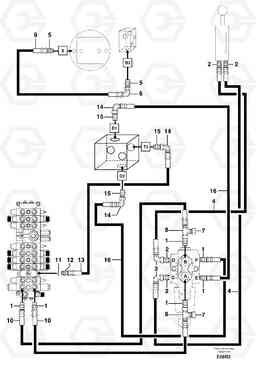 77830 Hydr. circuit. ( boom slewing / offset ) EC50VV TYPE 247, Volvo Construction Equipment