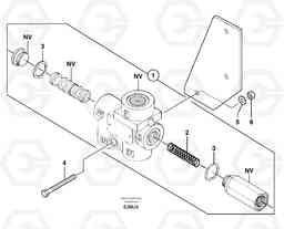 6529 Priority valve EW70 TYPE 262, Volvo Construction Equipment