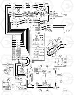 86451 Hydr. circuit ( attachment ) ( continued ) EC70VV TYPE 233, Volvo Construction Equipment