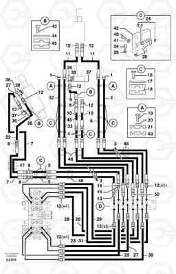 6694 Hydr. circuit.( boom / dipper arm / bucket ) EC50 TYPE 247, Volvo Construction Equipment