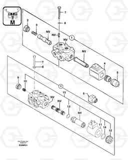 23444 Slewing-offset selector switch EC14 TYPE 246, 271, Volvo Construction Equipment