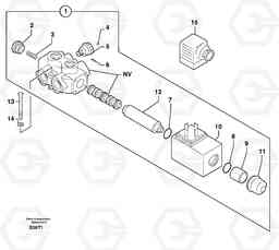 26163 Slewing-offset selector switch EW50VV TYPE 256, Volvo Construction Equipment