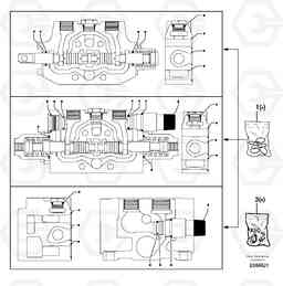 1854 Control valve : seal (kit) for complete element EC70 TYPE 233, Volvo Construction Equipment