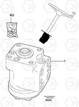 12261 Steering device EW50 TYPE 256, Volvo Construction Equipment