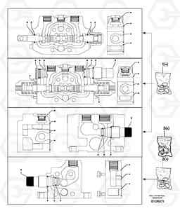 32624 Control valve : seal (kit) for complete element EW50VV TYPE 256, Volvo Construction Equipment