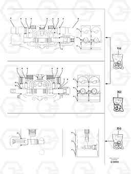 7338 Control valve : seal (kit) for complete element EC50VV TYPE 247, Volvo Construction Equipment
