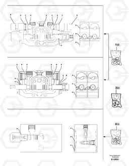 6893 Control valve : seal (kit) for complete element EW50 TYPE 256, Volvo Construction Equipment