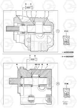 11576 Hydraulic pump EW70VV TYPE 262, Volvo Construction Equipment