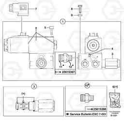 13593 Electrovalve : oscillation lock EW50 TYPE 256, Volvo Construction Equipment