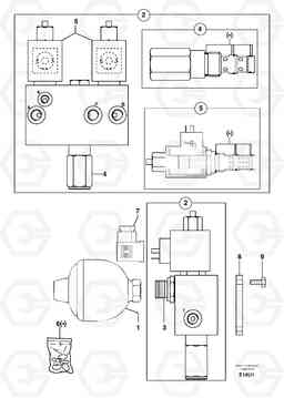 19573 Accumulator / electrovalve EC70 TYPE 233, Volvo Construction Equipment