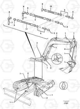 92208 Lubrication chart EC50 TYPE 247, Volvo Construction Equipment