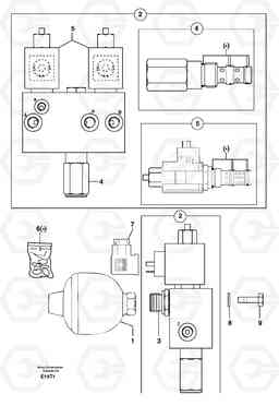 19572 Accumulator / electrovalve EW50VV TYPE 256, Volvo Construction Equipment