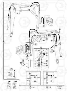 104293 Hydraulic circuit ( accessories - 75 l/min ) EC50VV TYPE 247, Volvo Construction Equipment