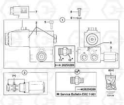 19590 Electrovalve : oscillation lock EW70VV TYPE 262, Volvo Construction Equipment