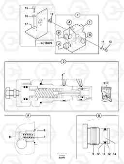 33175 Pressure relief valve ( slewing ) EC50 TYPE 247, Volvo Construction Equipment