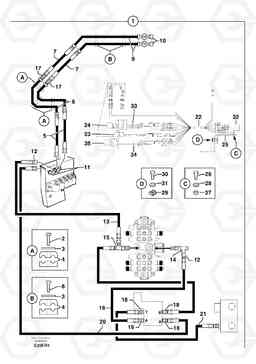 97492 Hyd. circuit (quickfit/double-acting) EC50 TYPE 247, Volvo Construction Equipment