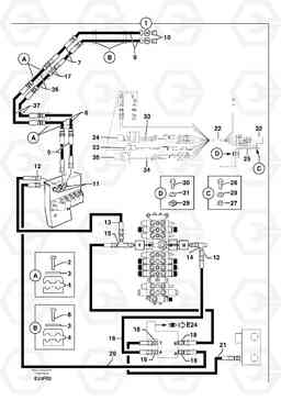 104703 Hyd. circuit (quickfit/double-acting) EC50VV TYPE 247, Volvo Construction Equipment