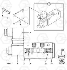 6172 Electrovalve (quickfit ) EC50 TYPE 247, Volvo Construction Equipment