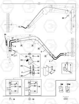 106793 Hydraulic circuit ( accessories - 90 l/min ) EW70 TYPE 262, Volvo Construction Equipment